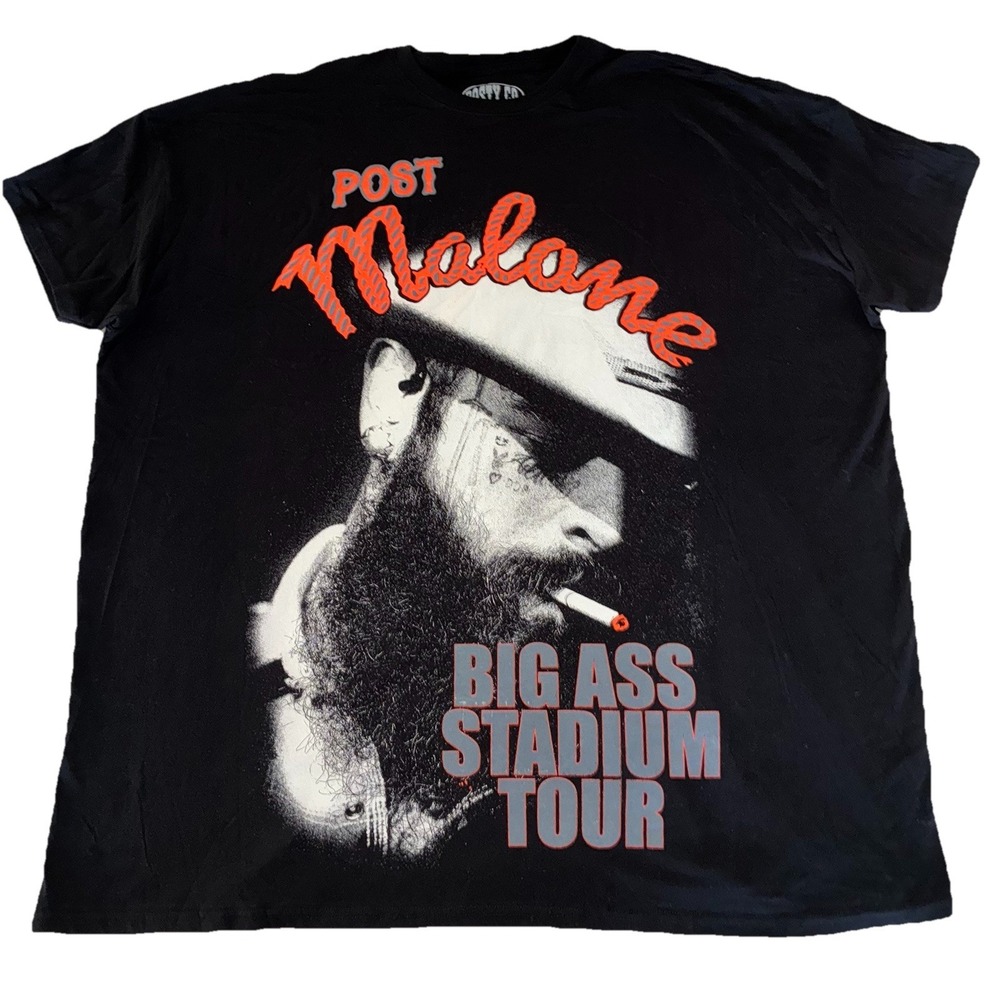 Post Malone T Shirt Dress One Size Big Ass Stadium Tour Oversized NEW *flaw